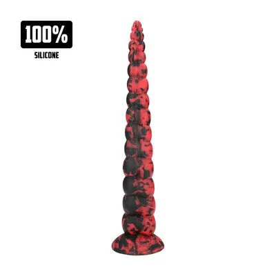 Infernal Tentacle Demon - Anal Snake - 14.8" / 37,5 cm - Red/Black