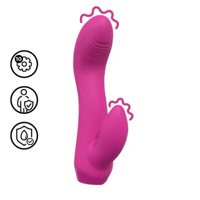 Mini Curved Rabbit Vibrator - Pink