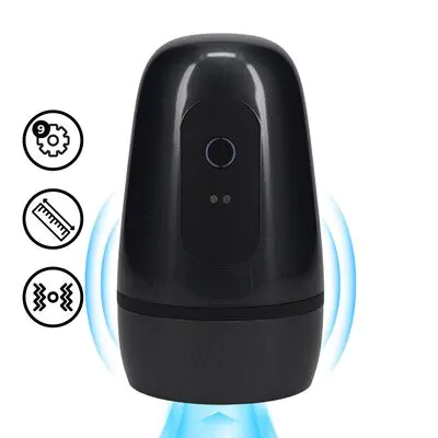 Pulsar - Negative Pressure Suction and Vibration Masturbator Pump - Gun Metal