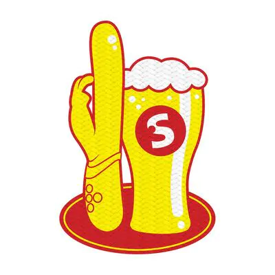 Woven Badge - Vibrator and Beer