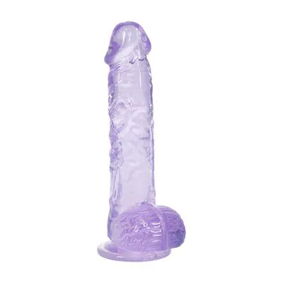 Realistic Dildo with Balls - 5" / 12,7 cm - Purple