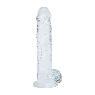 Realistic Dildo with Balls - 5" / 12,7 cm - Transparent