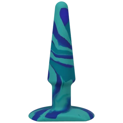 Groovy - Silicone Anal Plug - 5" / 12 cm - Ocean