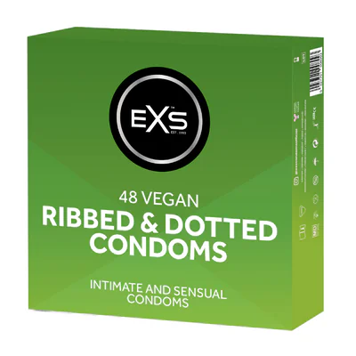 EXS Ribbed and Dotted - Condoms - 48 Pieces