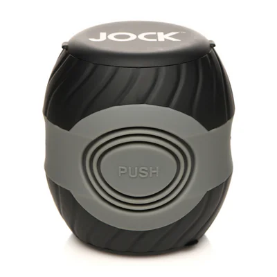 Vibrating and Squeezing Masturbator - 10X - Black