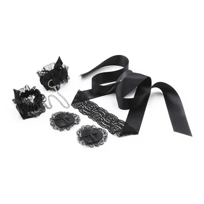 Lace Me Up - Bondage Lacy Set - Black
