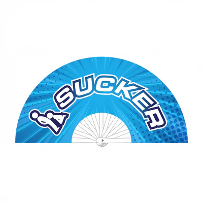 Sucker - Fan - 64 cm - Blue