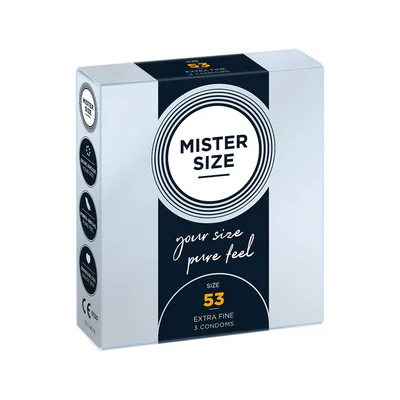 Pure Feel - Condoms 53 mm - 3 Pack