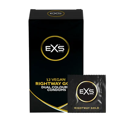 EXS Rightway Gold - Condoms - 12 Pieces
