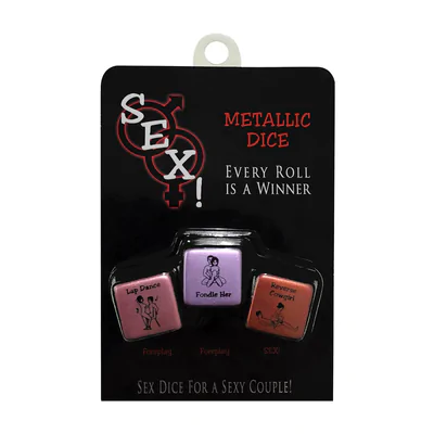 Sex! Metallic Set of Foreplay and Sexplay Dices