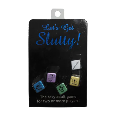 Let's Get Slutty! Metallic Set of Foreplay Dices