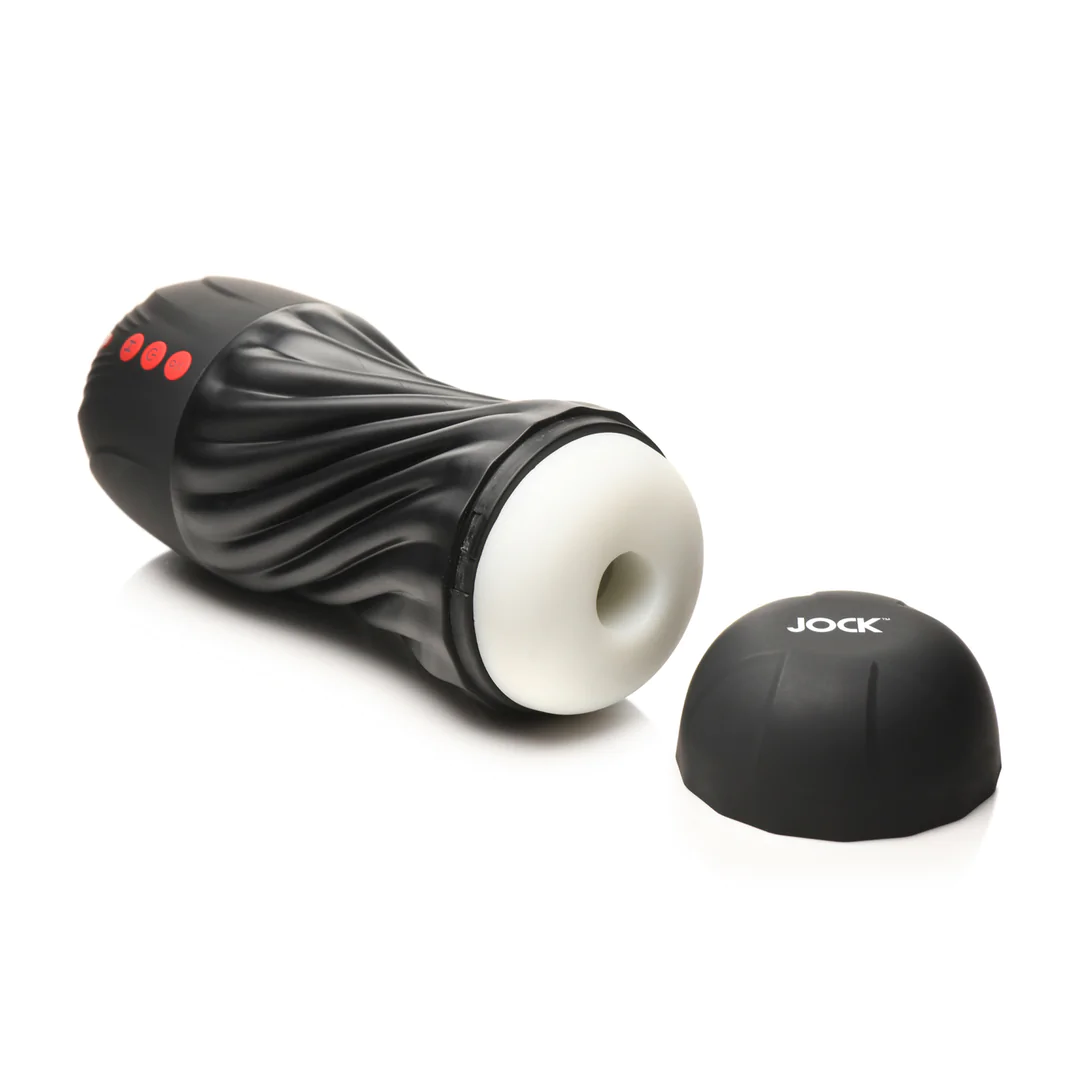Sucking and Vibrating Masturbator - Black