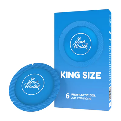 King Size - Condoms - 2.4" / 60 mm - 6 Pieces