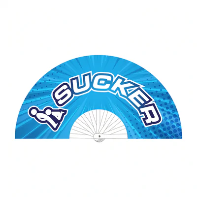Sucker - Fan - 64 cm - Blue