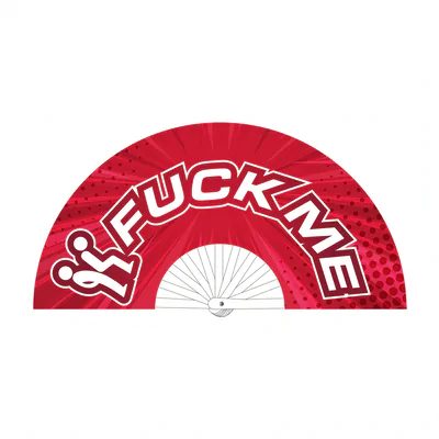 Fuck Me - Fan - 64 cm - Red