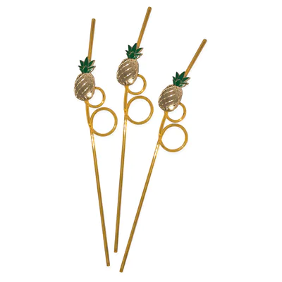Tropical Drinking Straw - Pineapple