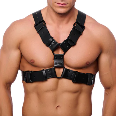 Right Leather Harness - S/M - Black