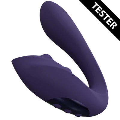 Yuki - Dual Motor G-Spot Vibrator with Massaging Beads - Purple - Tester