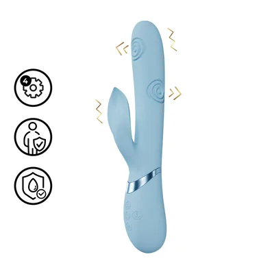 Fronda - G-Spot Vibrating and Tapping Leaf Clitoral Stimulator - Blue